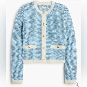 J. Crew Factory Popcorn-stitch Lady Jacket Cardigan Sweater